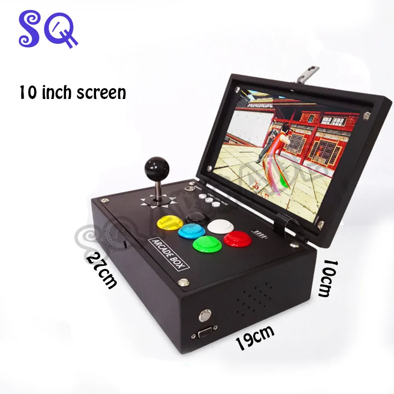 10 Inch LCD Video Game Console Includes 10K Games Installed Recalbox Mini Arcade Machine pandora box 6