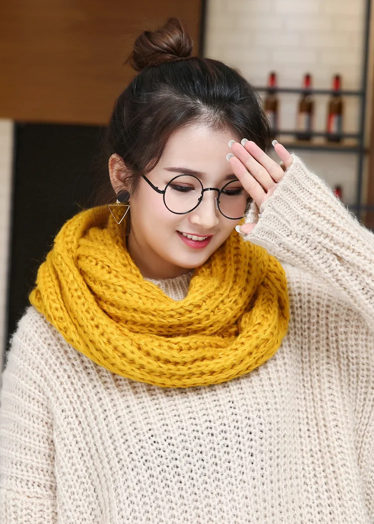 2019 элегантный зимний женский шерстяной шарф, вязаные шарфы для влюбленных, шали, палантины унисекс, теплый шарф, женский шарф