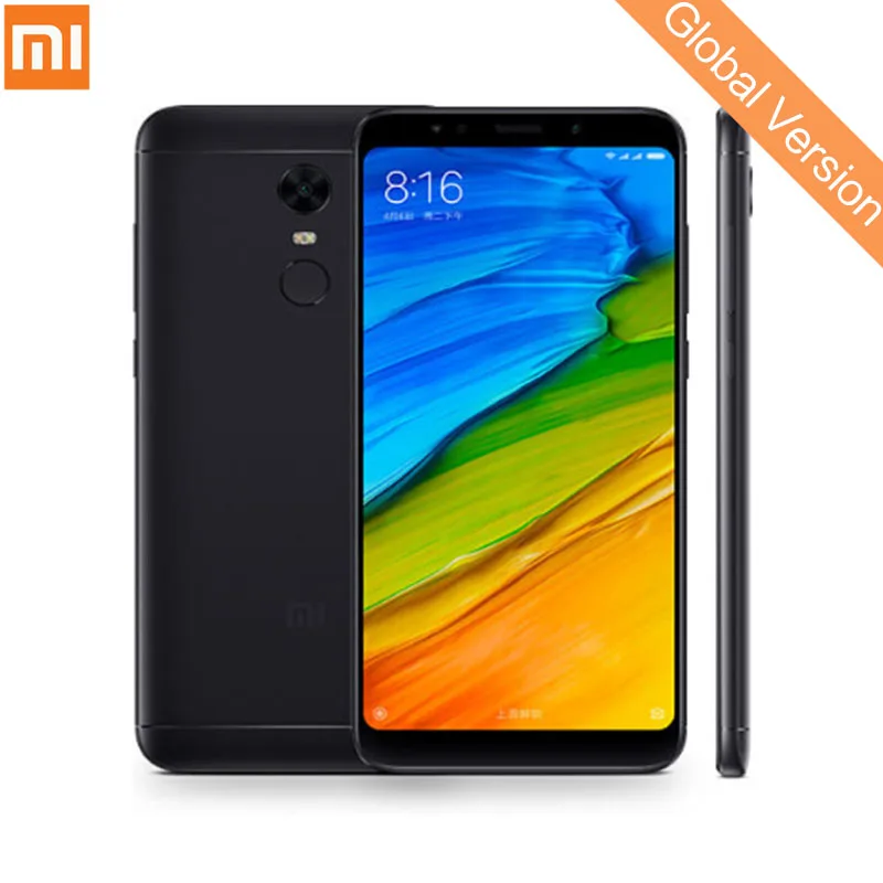  Глобальная версия Xiaomi Redmi 5 плюс 4 ГБ 64 ГБ 5,99 "18:9 полный Экран смартфон 5 плюс Snapdragon 625 отпечатков пальцев MIUI 9 4000 мАч 