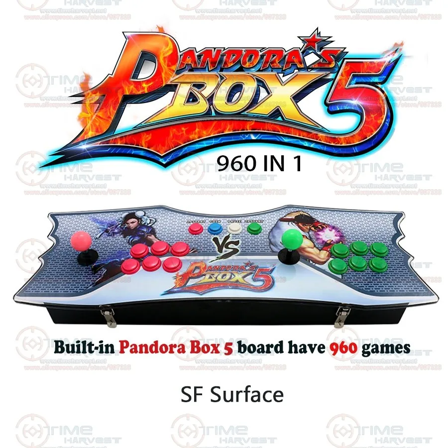 Новое поступление Pandora Box 5 Box 2 плеер семейный ТВ боевая игра джойстик с 4 ядрами cpu 960 в 1 игры 8 способов кнопки джойстика
