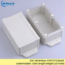 Plastic enclosure IP68 wall mounting box for electronic project box abs junction box diy Custom instrument case 200*94*60mm