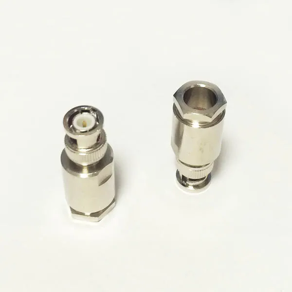 1pc New BNC RF Coax Connector Male Plug straight clamp For RG8 RG213