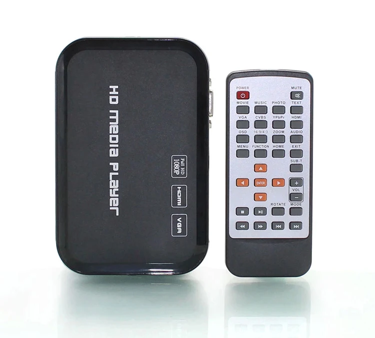 2019 Новый медиаплеер Full HD 1080P Mini Autoplay 1080p SD/U диск HDMI VGA в розничной упаковке|vga media