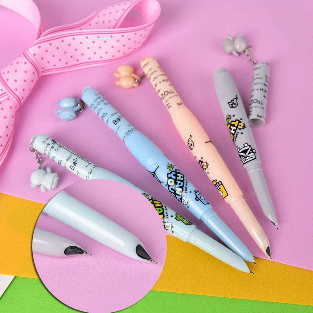 High Quality kawaii small fresh Fountain Pen With Ink Sac With Pendant
