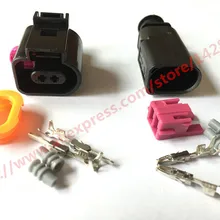 1 комплект 2 Pin 1,5 мм 1J0973802/1J0973702 Авто Датчик температуры разъем vw клапан дефляции разъем водонепроницаемый электрические провода разъемы