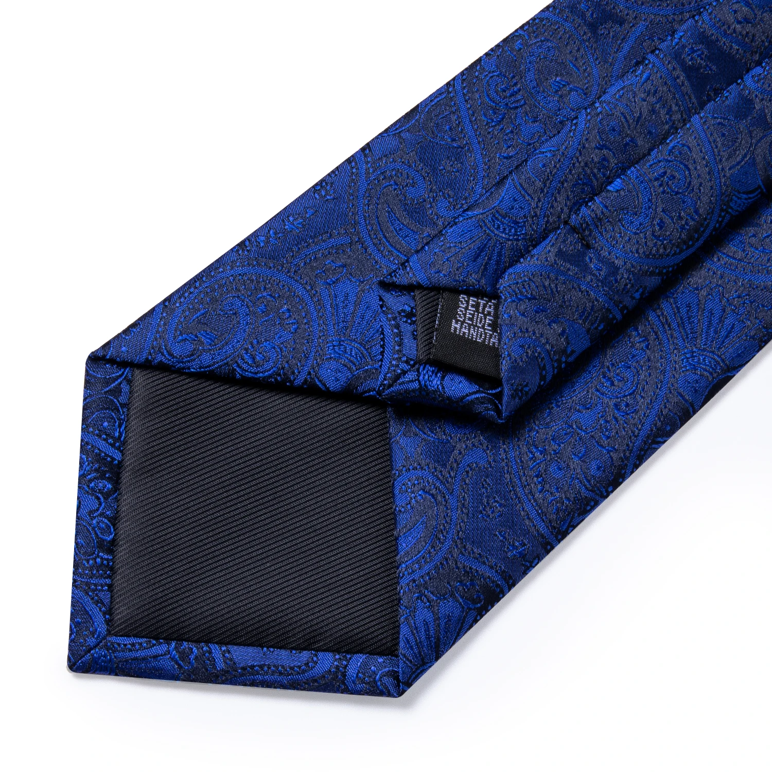 SJT-1435 DiBanGu Роскошный Синий Флора lMen Галстук Свадебная деловая вечеринка галстук набор Шелковый галстук, шейный платок и запонки галстук