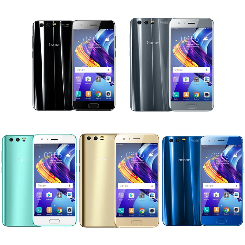 Оригинал HONOR 9 глобальная прошивка 4G/6GB ram 64G rom 4G LTE смартфон четыре ядра 2 3 ГГц 5 1