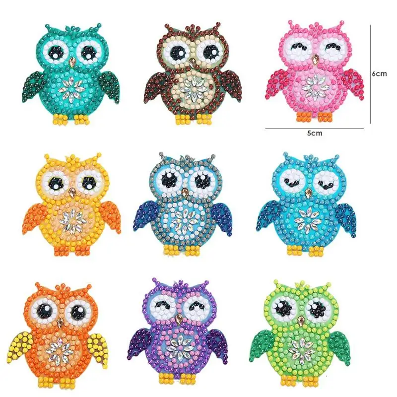 DIY Mini-Pattern Diamond Embroidery Cartoon Animal Diamond Painting For Children Round Diamond Sticker For Cup Book Phone Decor