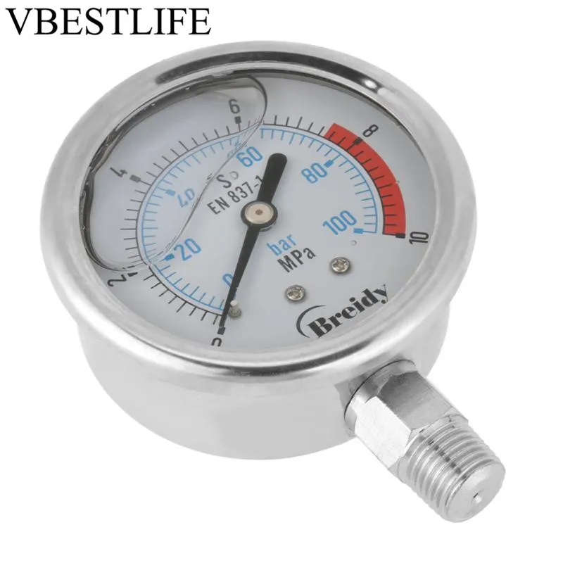 Aliexpress.com : Buy manometro Hydraulic Pressure Gauge 1/4\" NPT Dial ...
