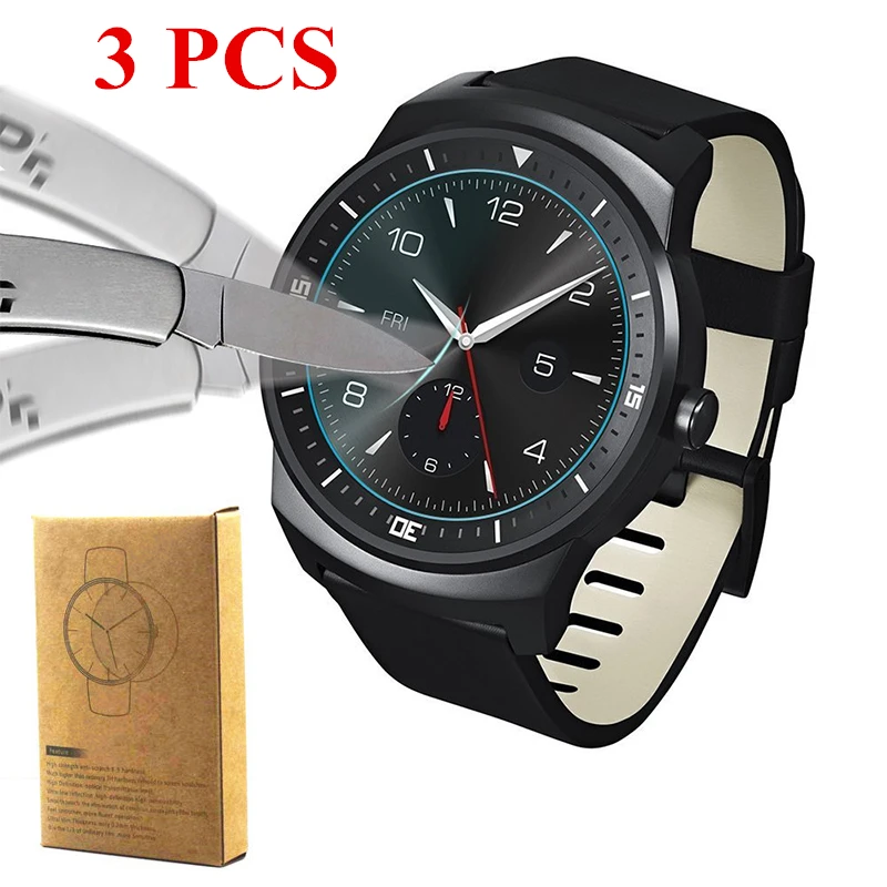 3 шт. для lg g watch r стекла R W110 Стекло W150 Часы Закаленное Фильм Экран Протектор