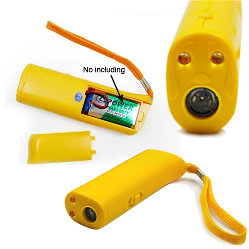 Pet Dog Repeller Anti Barking Stop Bark Training Device Trainer LED Ultrasonic 3 in 1 Anti Barking Ultrasonic Without Battery-2
