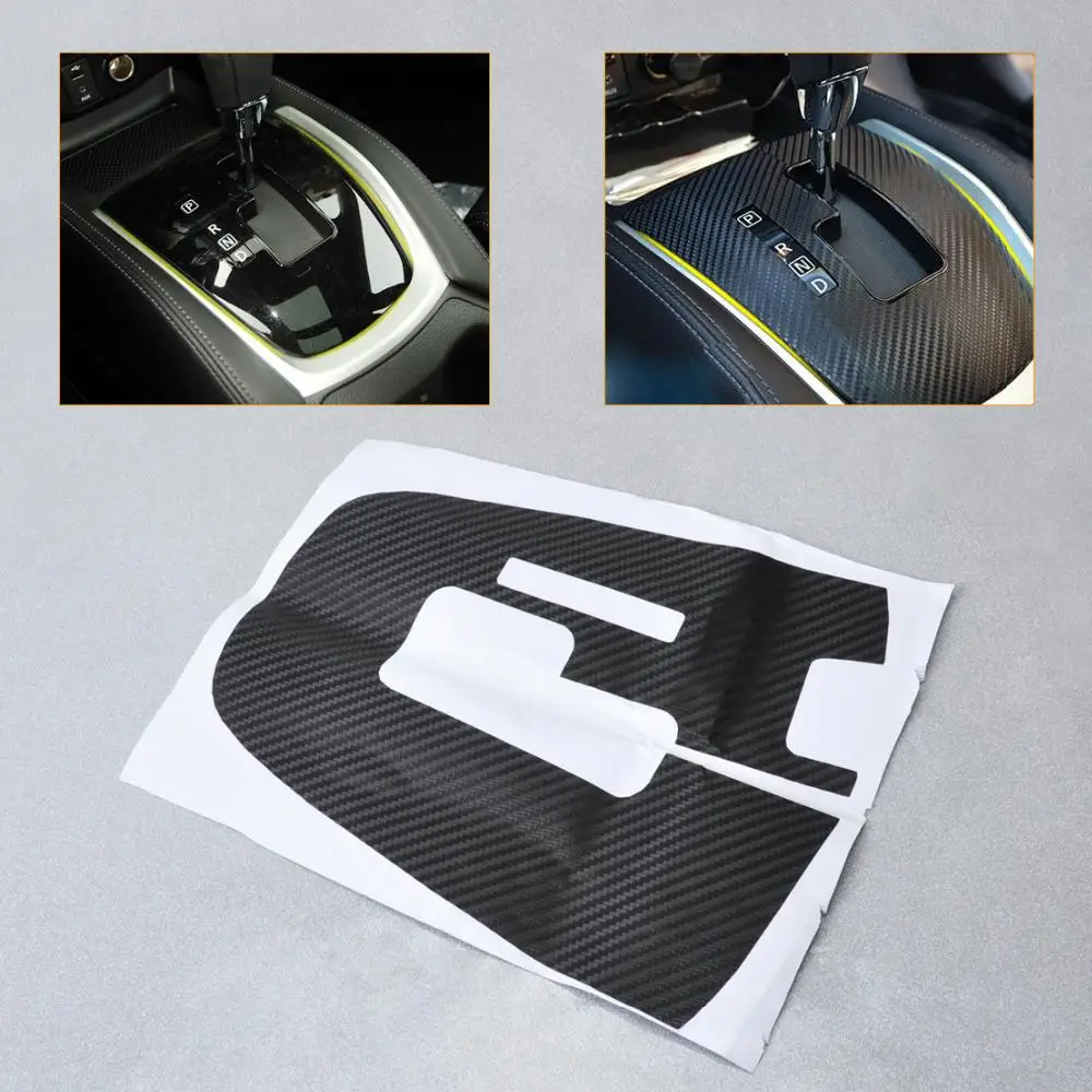 Buy CITALL New Car Carbon Fiber Gear Shift Panel
