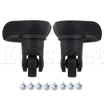 

2piece Universal Plastic Swivel Suitcase Caster Wheel DIY 4x4.3x2.4Inch