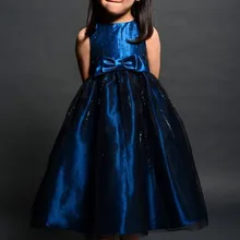 Г., новинка, вечерние платья,, королевские вечерние платья с блестками для причастия, детское платье трапециевидной формы с Сатиновыми цветами для девочек