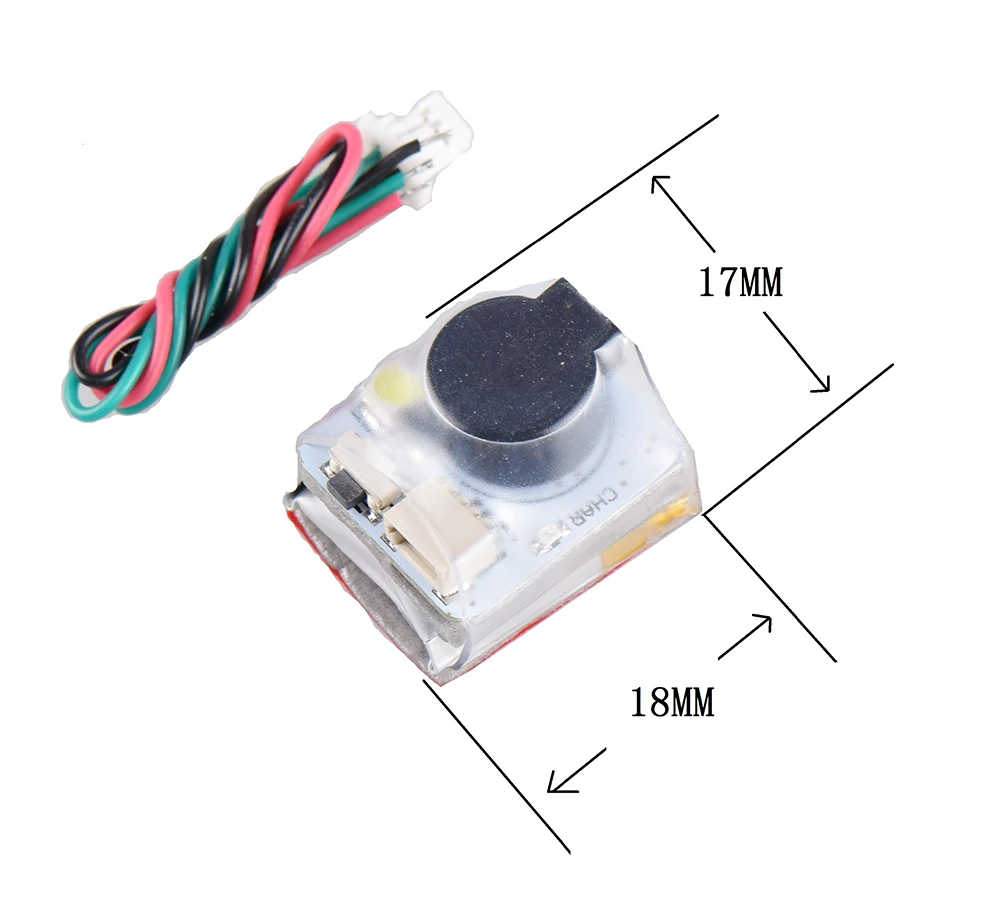JHE42B  JHE42B-s Finder 5V Super Loud Buzzer Tracker 110dB with LED Buzzer Alarm For FPV Racing Drone Flight Controller (4)