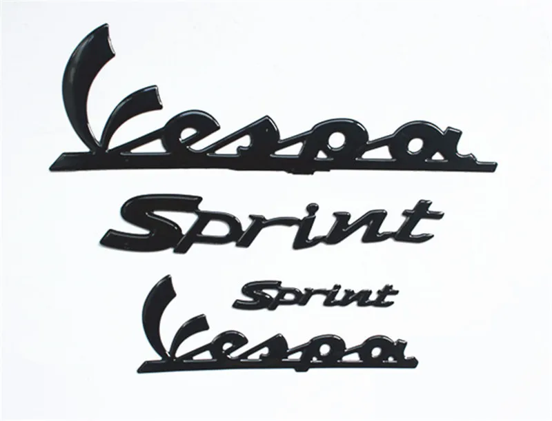 

3D black Sticker Decal Fit for Vespa Sprint