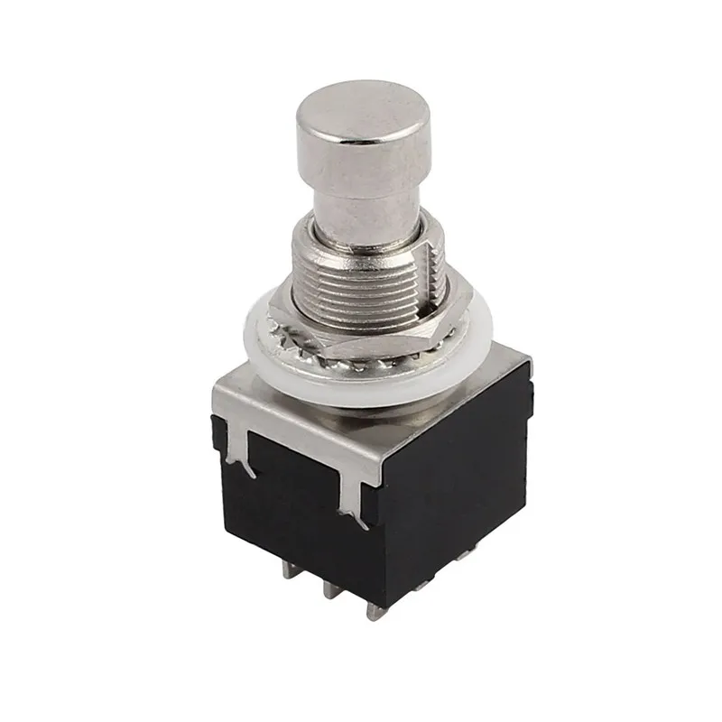 Buy Durable Push Button Switch Black Auto 3PDT 9Pin