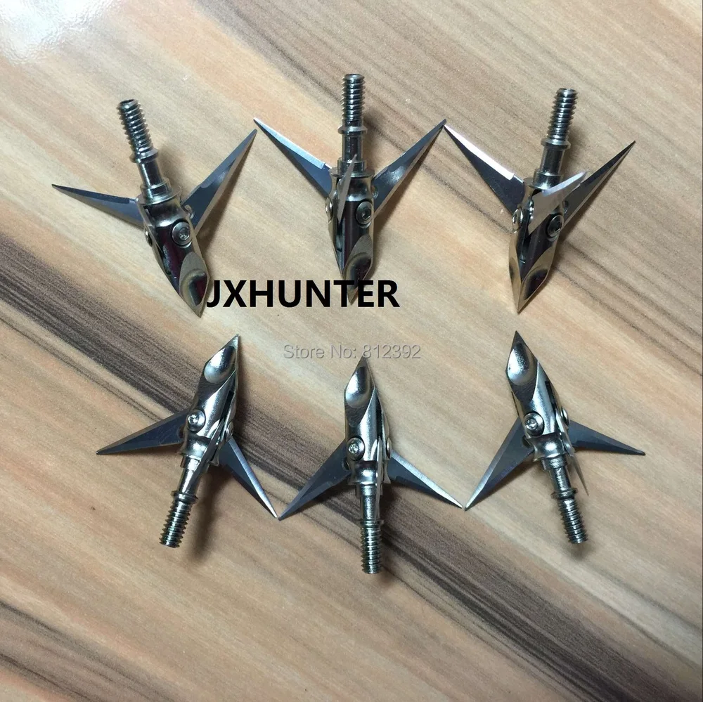12pk Archery Hunting Arrow Broadheads 100gr 3 Blades Arrow Heads For