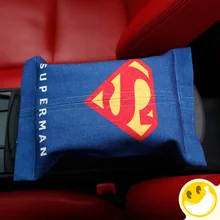 Marvel стиль мультфильм милый креативный хлопок лен подвесной автомобиль коробка ткани автомобиля поставки укладка автомобиля аксессуары