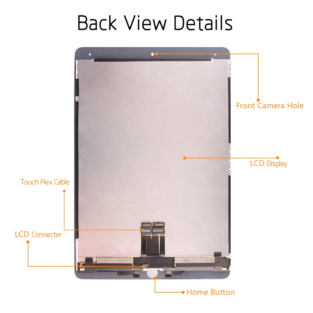 US $198.60 Original For iPad Pro 105 A1709 A1701 LCD Display Matrix Touch Screen Digitizer Tablet Assembly no Home Button EMC 3140 3141