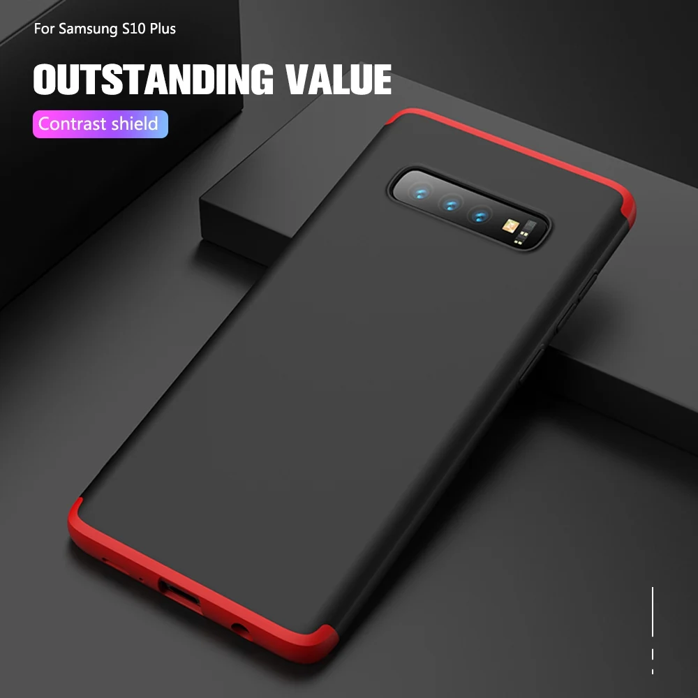 Phone Case For Samsung A50 Case Original Case For Samsung Galaxy S10 Plus A30 A10 A9 2018 M10 M20 Case 360 Full Hard PC Cover