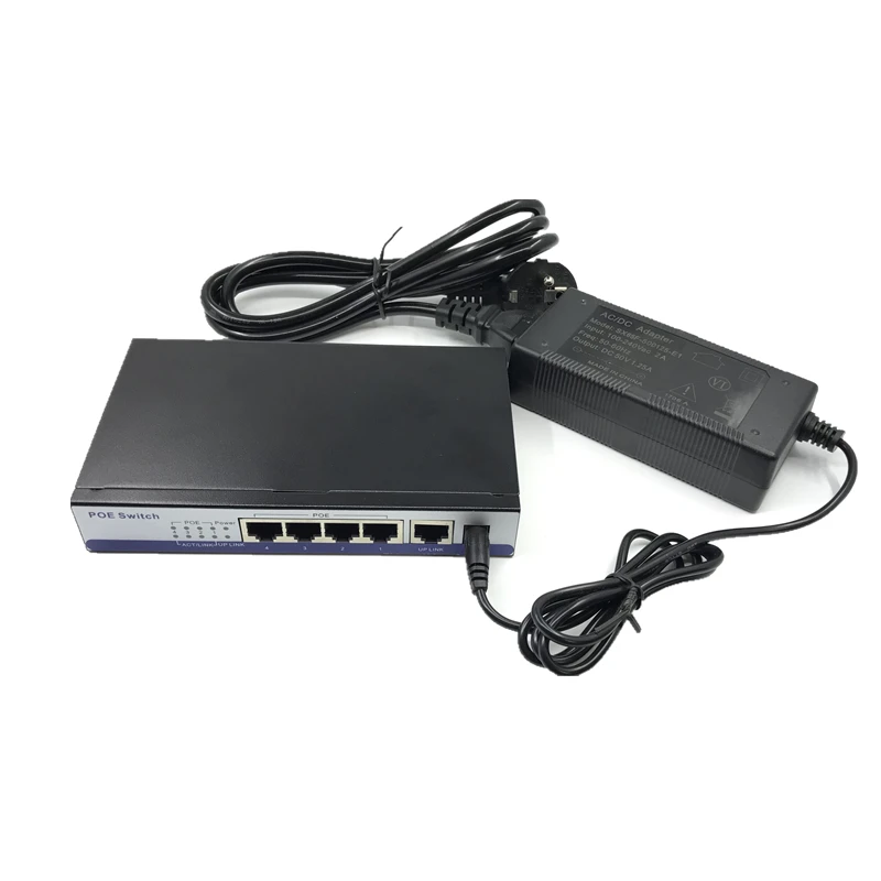 POE 10/100 Мбит/с rj45 коммутатор poe 802.3af 8 портов voeding 15,5 Вт для ip-камеры nvr ip telefoon wifi точка доступа poe коммутатор