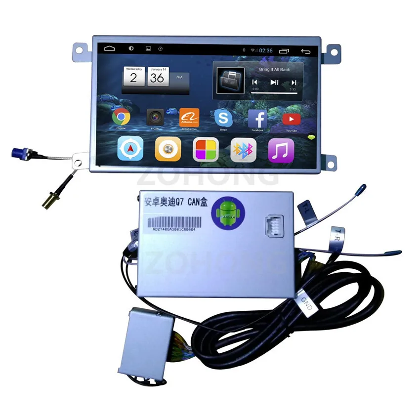 Best 7 inch RAM 2G Android Quad Core CAR DVD For AUDI A6L 2008 2009 2010 2011 for Audi Q7 2005-2009 GPS Navigation WIFI BT MAP 17