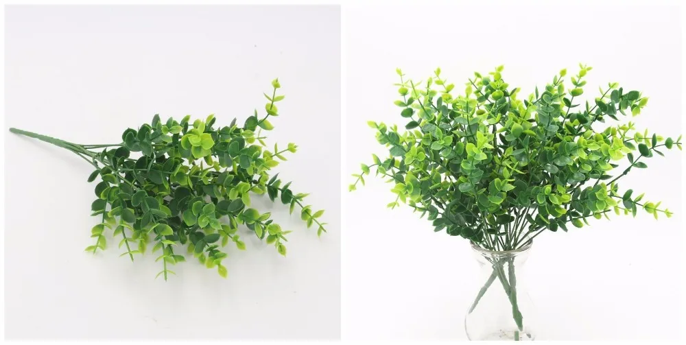 Meldel 7 вилка для водной травы пластиковое искусственное растение зеленая трава папоротника пластиковое растение свадебное украшение для дома украшение стола трава