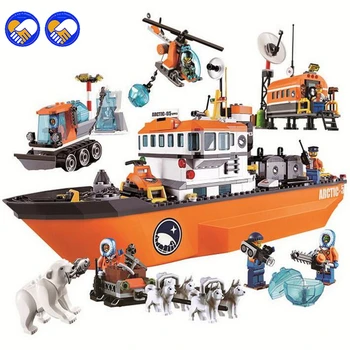 

Compatible With Lepining City Arctic Icebreaker Blocks Brick Toys Set Boy Game Team Castle