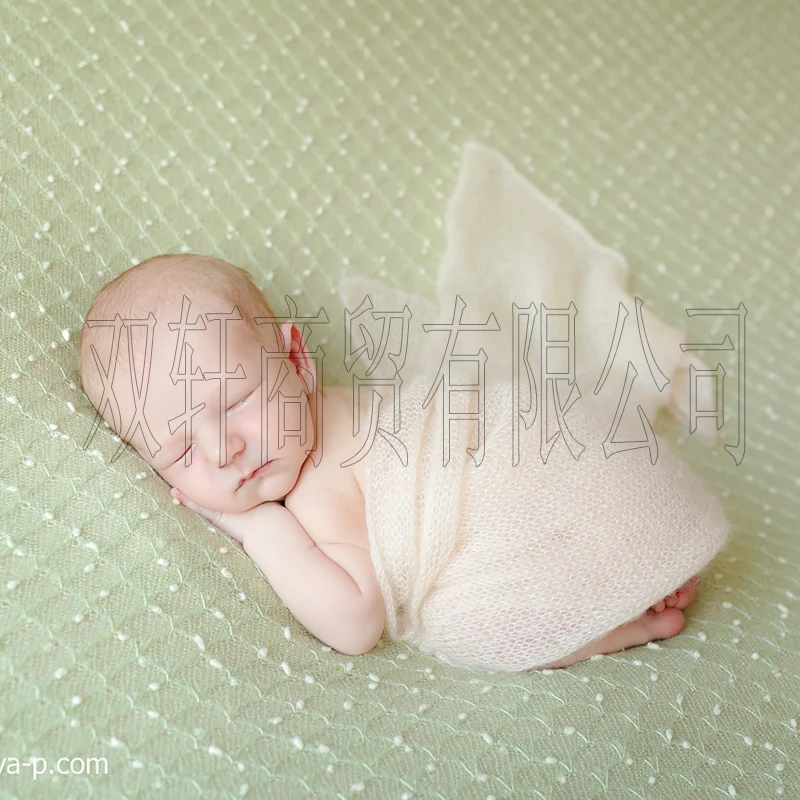 150*100cm Knit Bobble Wraps Mini Ball Wraps Newborn Baby Photography Backdrops Background Blanket Props