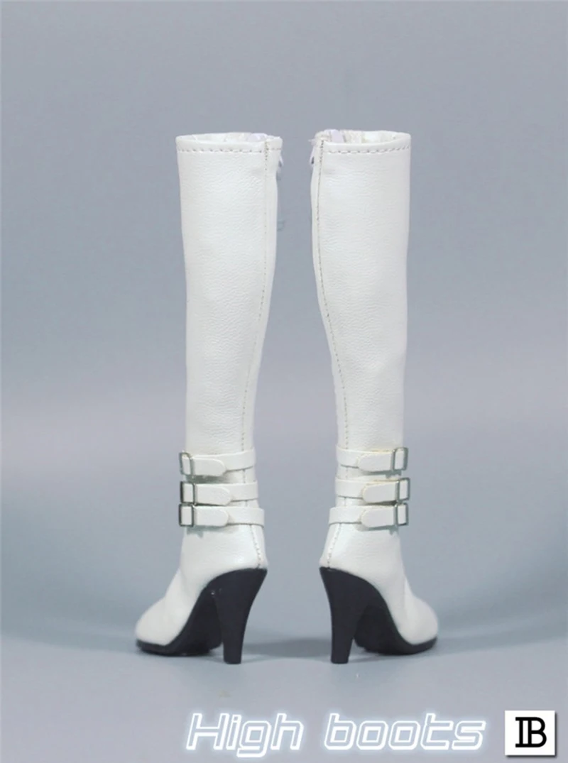 In-Stock 1//6 Scale Female Boots ZY1008 Knee High Leather Female For Hot toys