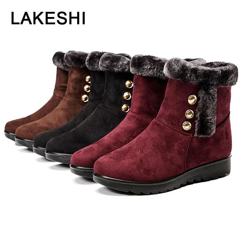 Women Boots 2018 New Winter Snow Boots Warm Fur Mother Shoes Wedge Ankle Boots For Women Fashion Women Shoes Zipper Female Shoes Women Boots 2018 New Winter Snow Boots Warm Fur Mother Shoes Wedge Ankle Boots For Women Fashion Women Shoes Zipper Female Shoes
