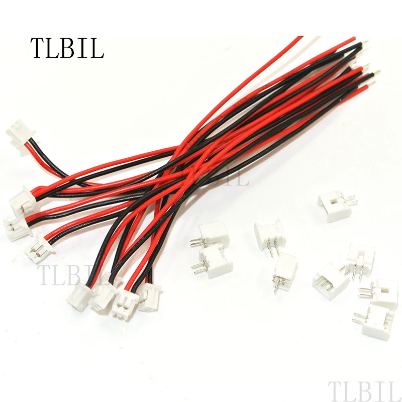 

10 Sets 1.25mm PIN 2/3/4/5/6/Pin Male & Female PCB Connector JST 2 Pin Drop Ship