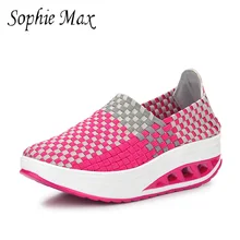 Софи Макс Весна Новая Летняя женская обувь из дышащего материала, без шнуровки; Легкий вес 4 вида цветов 201504