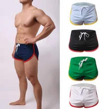 Летние дышащие пляжные короткий Боксер мужские спортивные шорты для бега спортивные беговые Повседневные Шорты Для Сна