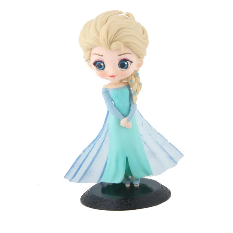 

Qposket Character Princess Elsa Action Figures Q Princess Doll Series 15cm