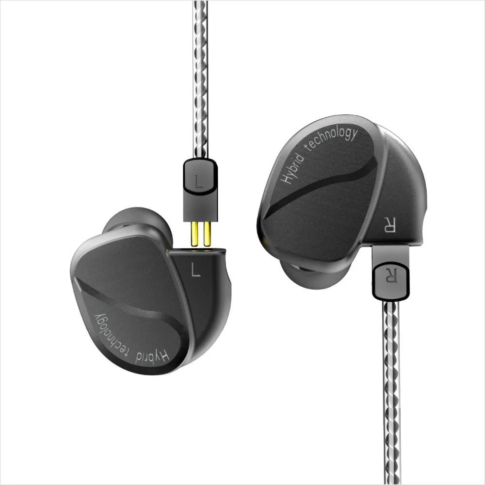 BQEYZ K2 2DD + 2BA гибридные наушники вкладыши HIFI бас DJ Monito спортивные для бега с