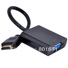 KUYiA DHL 20 шт./лот адаптер hdmi-vga, HDMI к VGA конвертер, HDMI штекер к VGA разъем