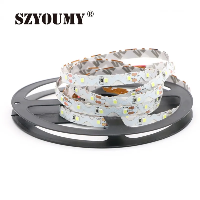 SZYOUMY S Форма SMD2835 Светодиодные ленты света 60 светодиодный s/M не водонепроницаемый гибкий Светодиодные ленты s Epistar чип долгий срок службы с