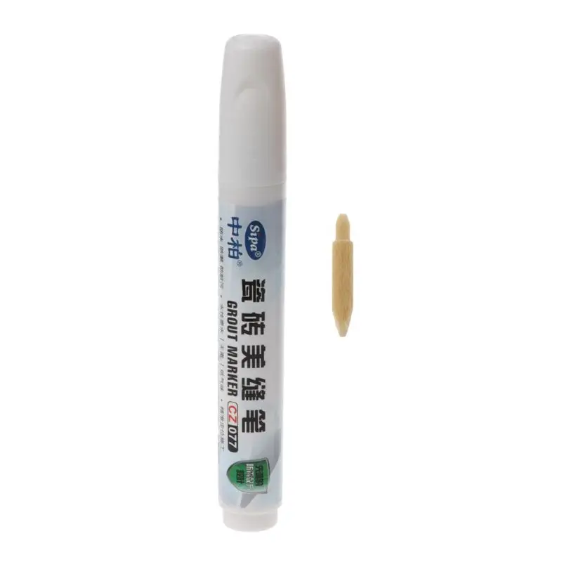

Grout Pen Tile Gap Repair 3 Colors Pen White Tile Refill Waterproof Mouldproof --White colour
