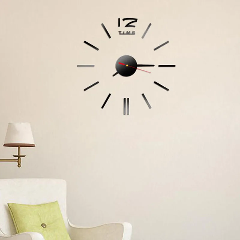 

New Fashion Wall Clock Acrylic Plastic Mirror Wall Home Decal Decor Vinyl Art Stickers for Home Bedroom