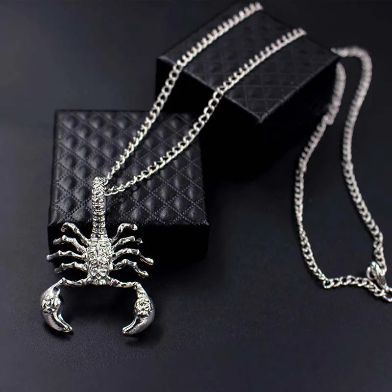 

Exquisite Men Necklaces Scorpion King Clavicle Chain Choker Personalized Jewelry Pendant Necklaces Ornaments Torque xlct044