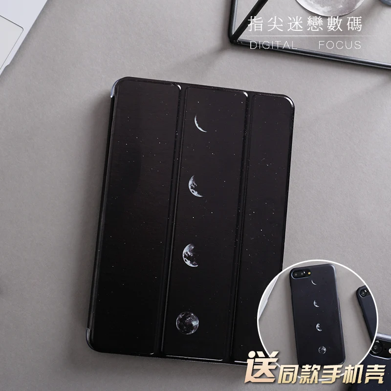 

Night Moon Mini4 Magnet Flip Cover For iPad Pro 10.5" 12.9 9.7" 2017 Air Air2 Mini 1 2 3 4 Tablet Case cover for ipad 9.7 2018