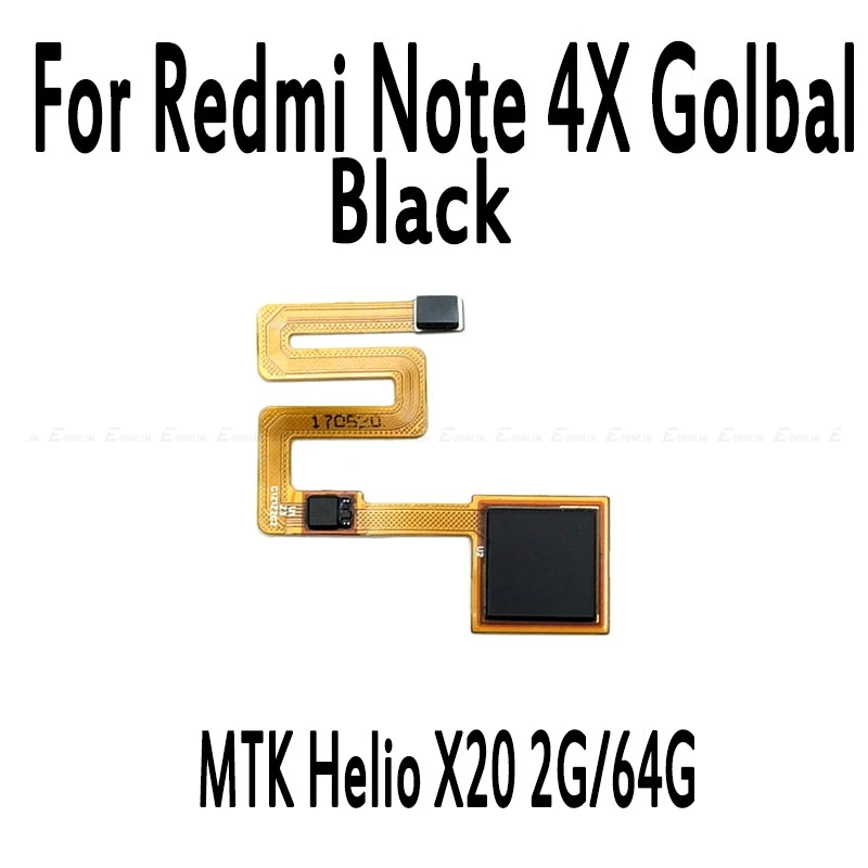 Сенсорный ID сканер отпечатков пальцев гибкий кабель для Xiaomi Redmi Note 3 Pro 4 4X глобальная Кнопка возврата домой ключ Замена частей