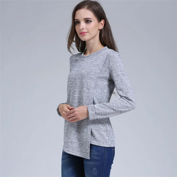 Winter Autumn Fashion Maternity Clothes long sleeve pregnancy T-shirt Breastfeeding Clothes for Pregnant Women Nursing tops (14)