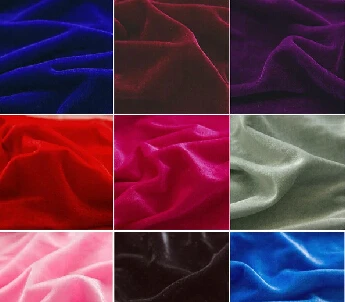 Thick red velvet cloth / Meeting tablecloths velvet fabric / black  background cloth curtain fabrics free shipping