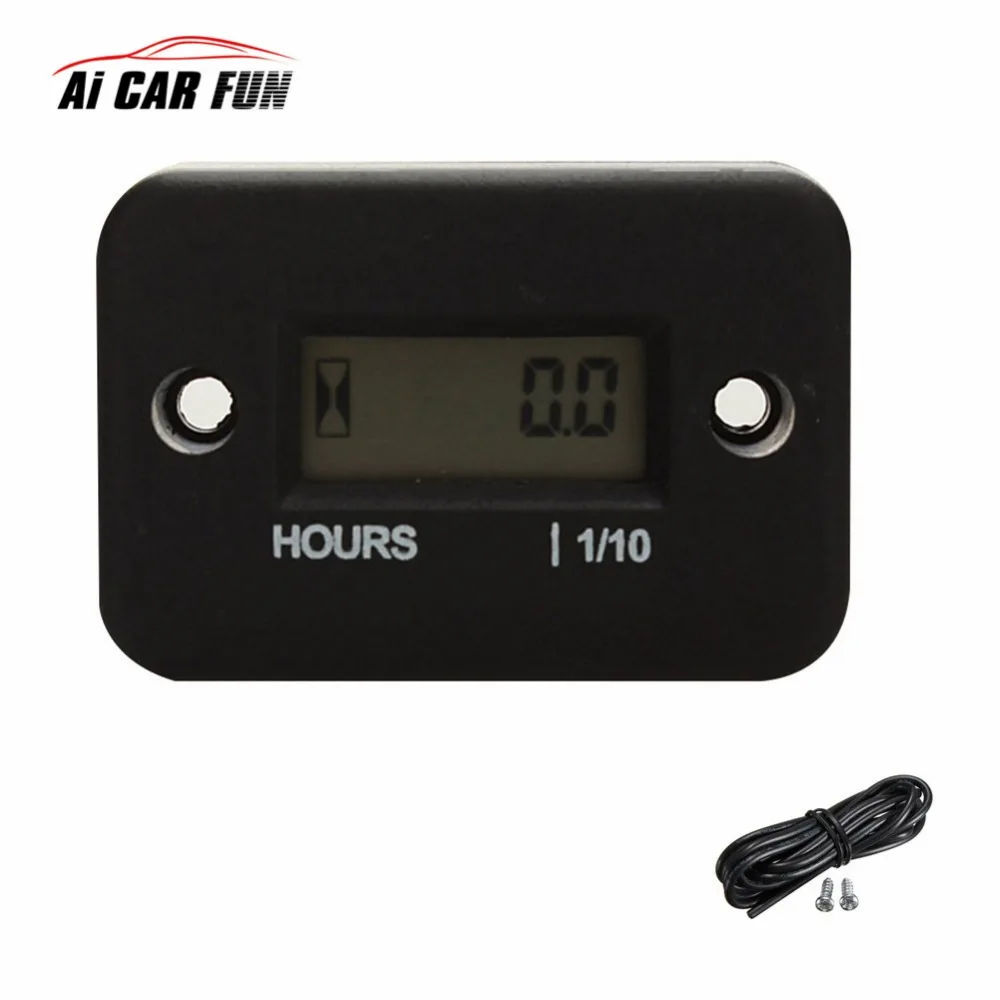 Digital Car Auto Motorcycle Hour Meter DIY Timer 1.0" LCD Screen