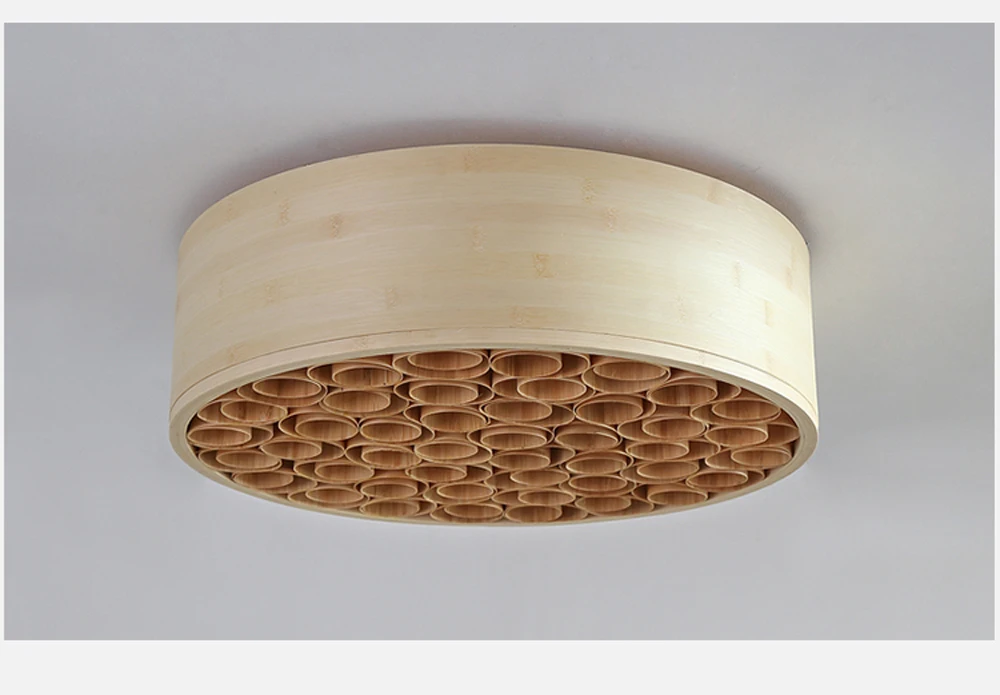 Discount led e27 Chinese Bamboo Acrylic Iron Handmade LED Lamp.LED Light.Ceiling Lights.LED Ceiling Light.Ceiling Lamp For Foyer Bedroom 4