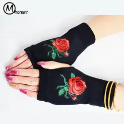 Новый Novetly Симпатичные узоры пальцев мягкие Для женщин перчатки летние трикотажные женские знакомства перчатки короткие варежки милые