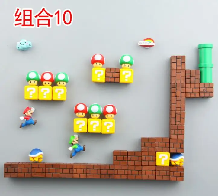 Mini Super Mario Action Figures Fridge Magnets Toys Mario Bros Figurine Figura Magnetive Stickers Toys Mario Question Brick Toys Mini Super Mario Action Figures Fridge Magnets Toys Mario Bros Figurine Figura Magnetive Stickers Toys Mario Question Brick Toys
